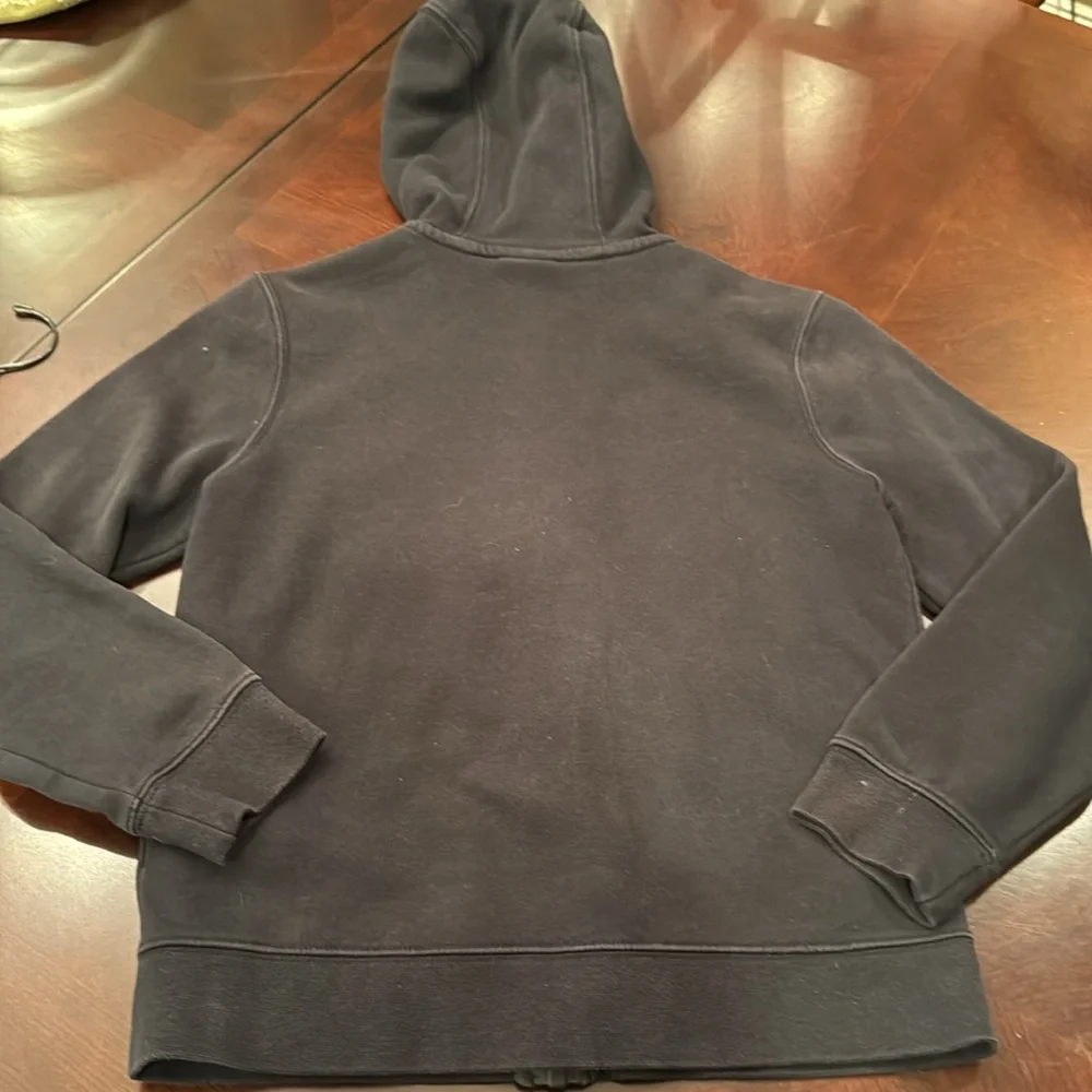 Nike Boys Black Full Zip Sweatshirt With Hood Size Medium